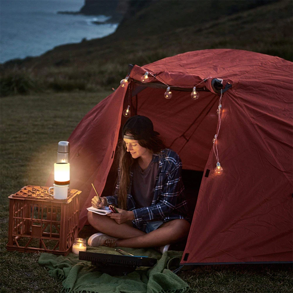 Ночник с перезаряжаемым аккумулятором и сенсорным управлением для детей, светодиодный прикроватный столик с регулируемой яркостью и подсветкой для спальни, цвет rgb