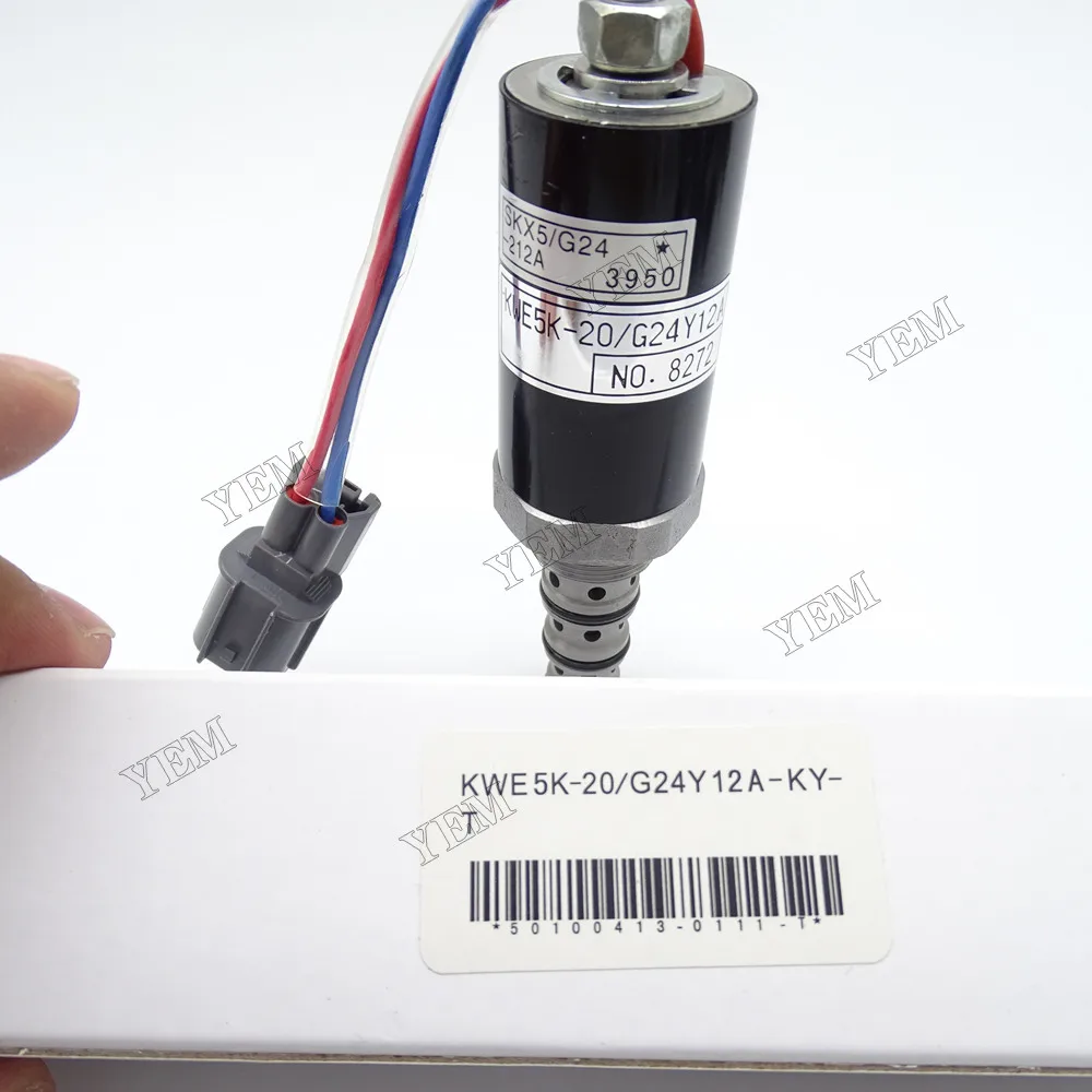 Solemoid Valve KWE5K-20 G24Y12A-KY-T for Kobelco Heavy Duty Engine Parts