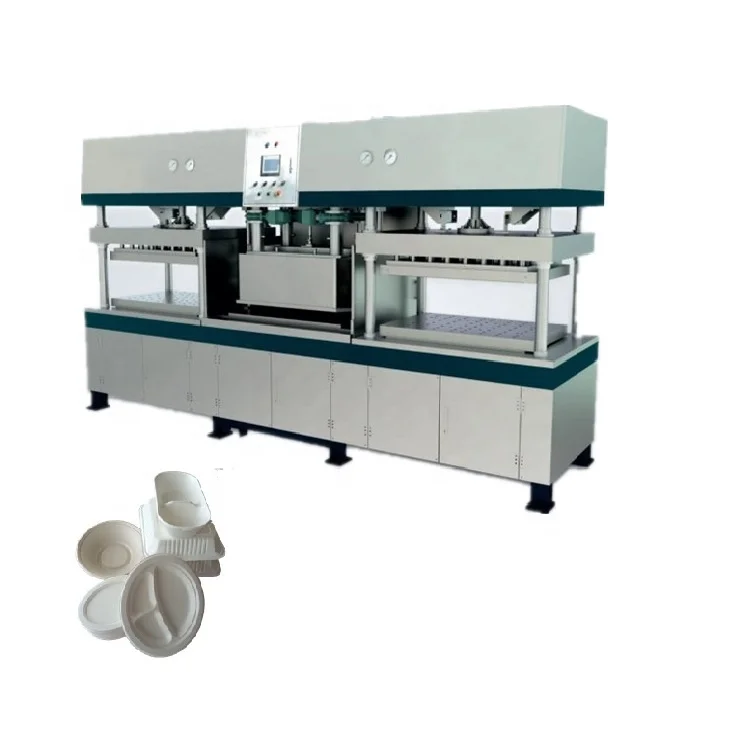 Eco-Friendly Biodegradable Rice Straw Tableware Maker Equipment Core Including Pump Motor Production Machine for Paper Plates