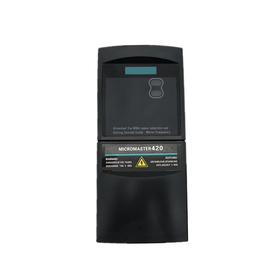New Original 6SE6420-2UD21-1AA1  inverter for Siemens MICROMASTER 420 series, input 380–480V AC, power 1.1kW, with adjustable motor speed control, overcurrent, overvoltage and overload protection. Suitable for pumps, fans