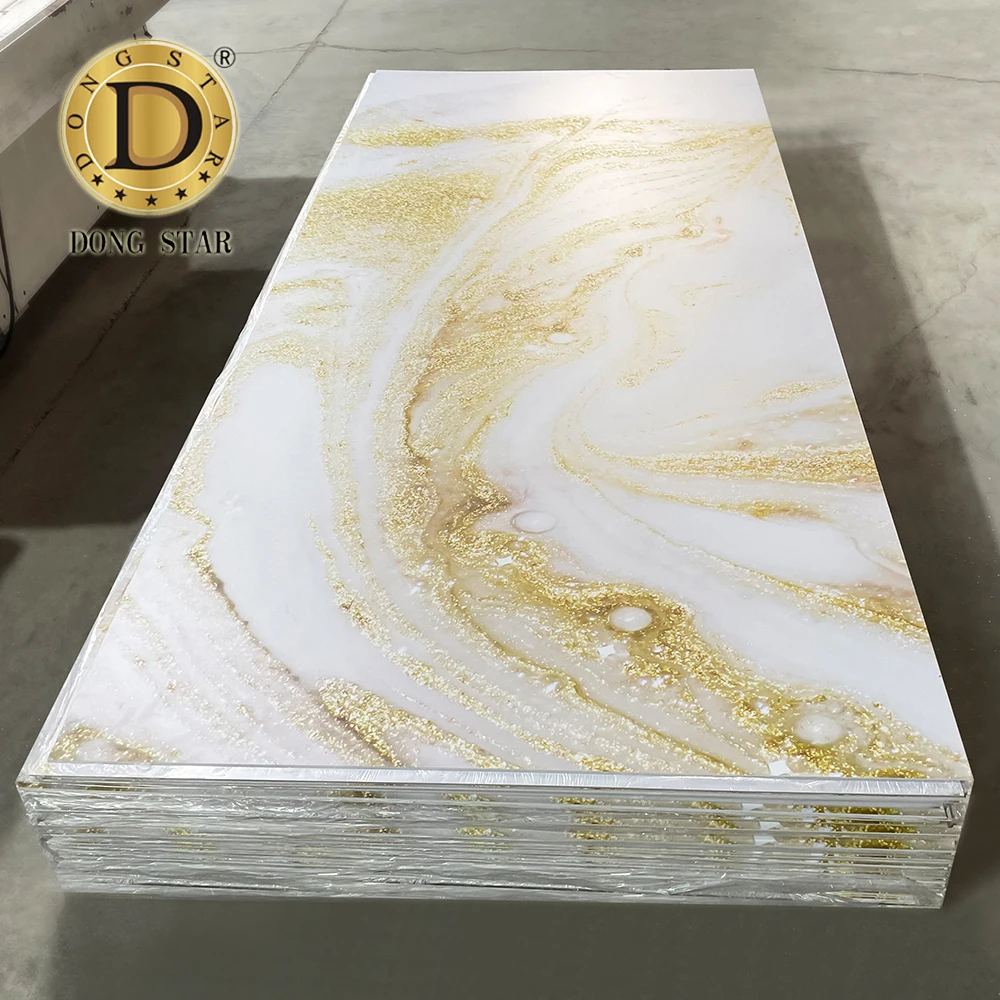 4x8 3D Design ANY Pattern 3mm PVC Wall Panel UV Marble Sheet for Indoor Decoration