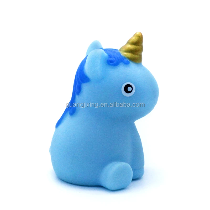 Плавающая игрушка для ванны нового дизайна светящаяся в виде единорога