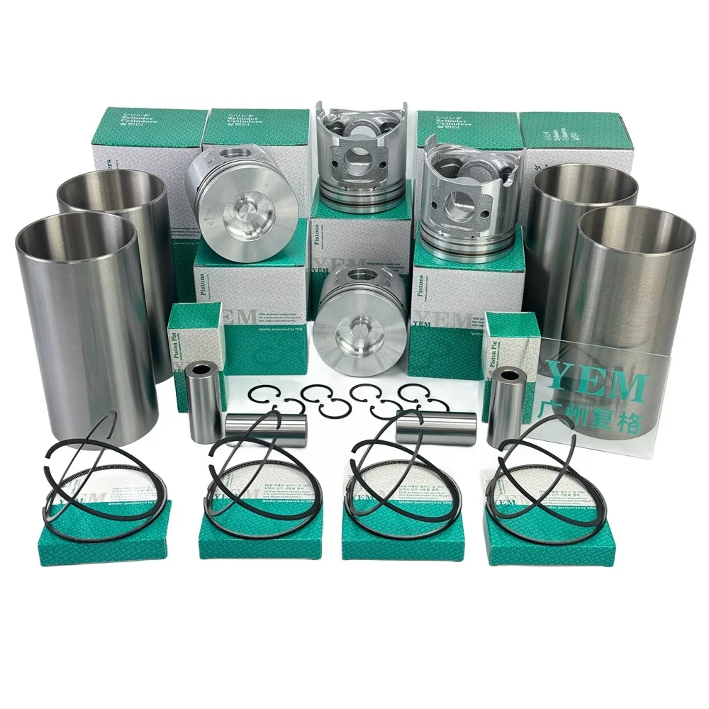 Machinery Engine Parts 4HG1 4HJ1 4HK1 4HL1 Cylinder Liner Kit for Isuzu Excavator Parts