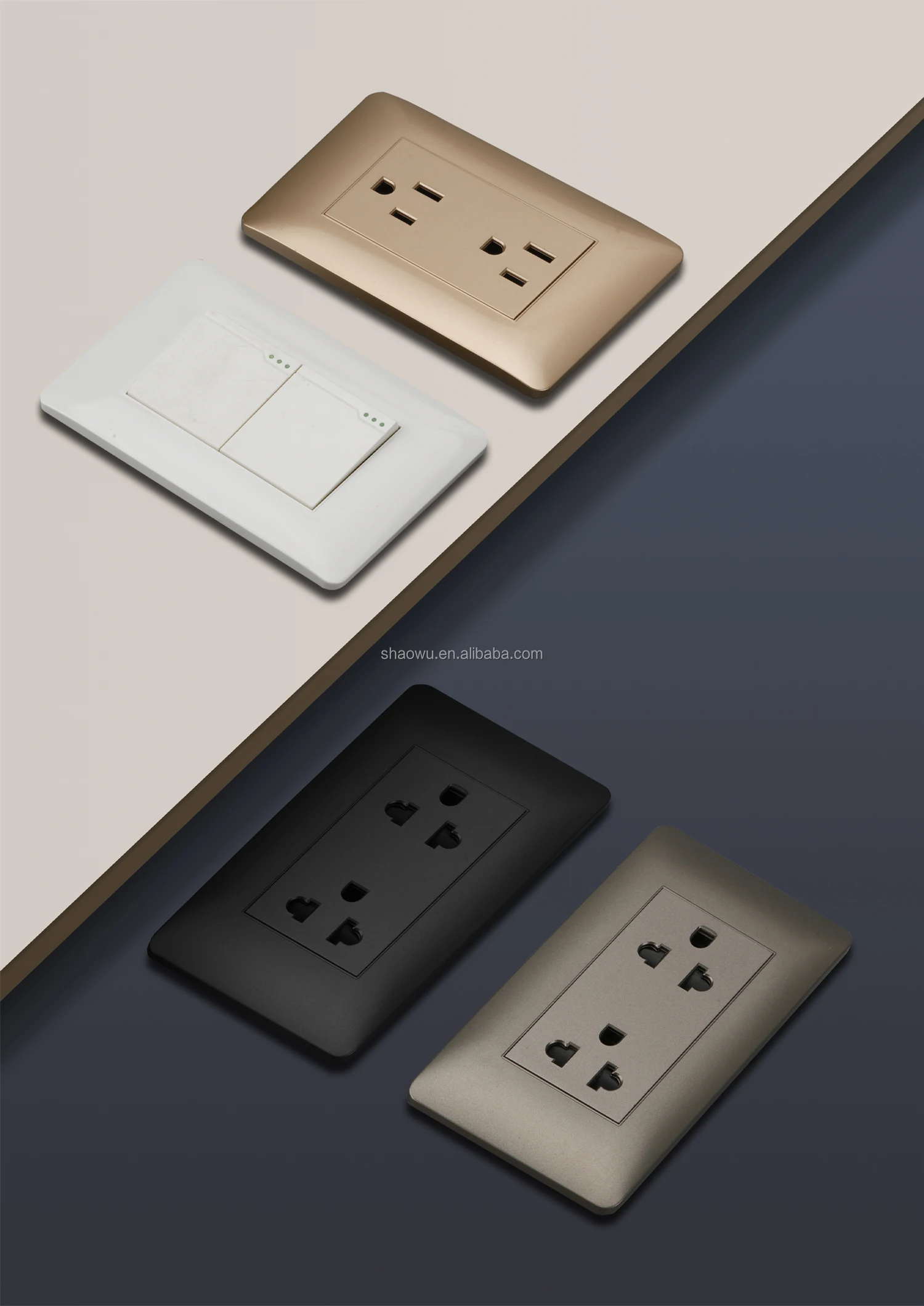 Thin 118 White Pc Colombia Mexico 1 Gang 110v Wall Light Electrical