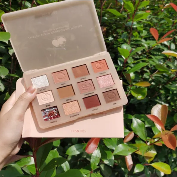 
2021 в виде бабочек, новинка, 12-цветных теней для век под матовый пудровый макияж для макияжа, минеральный краситель Высокая Пигмент мрамор тени для век Блеск фальшивый тени для век 