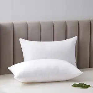 100% Cotton Fabric Stripe Satin With Microfiber Pillow Bed Sleeping Pillow Core 5 Star Hotel Pillow Down Alternative