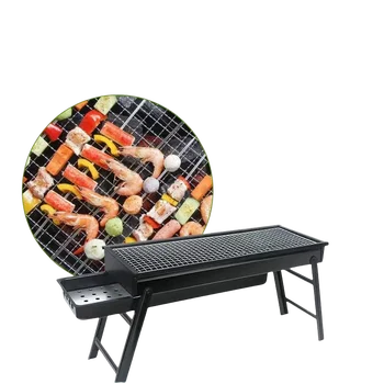 Lyroe Outdoor Camping Smokeless Healthy Suitable For Many People Black Charcoal BBQ Cooking Grill