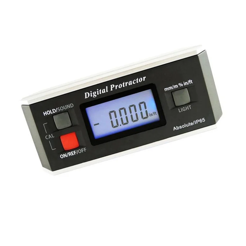 Unbranded Digital Protractor Gauge – Magnetic Inclinometer Level Box With LCD, 0-360° (IP54)