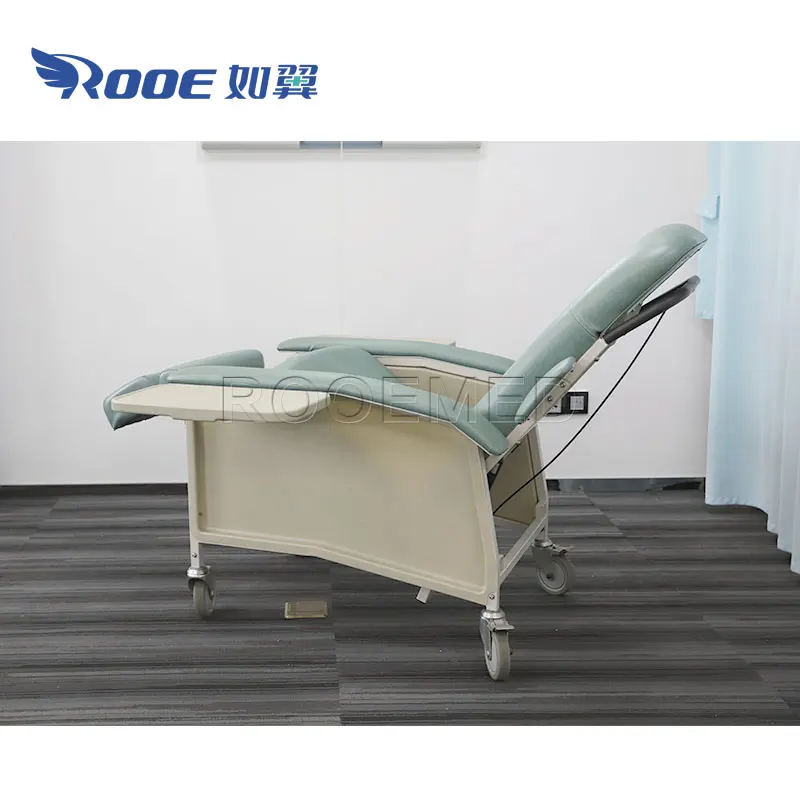BHC301 Hospital Adjustable Recliner Folding Patient Accompanying Chair with  Side Panel