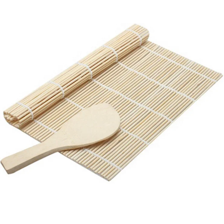 Lizefang Natte Sushi Bambou Tapis De Sushi en Bambou Sûr pour Utiliser des Ustensiles De Cuisine Faisant Cuire des Accessoires pour Lhôtel À La Maison 27 27cm 