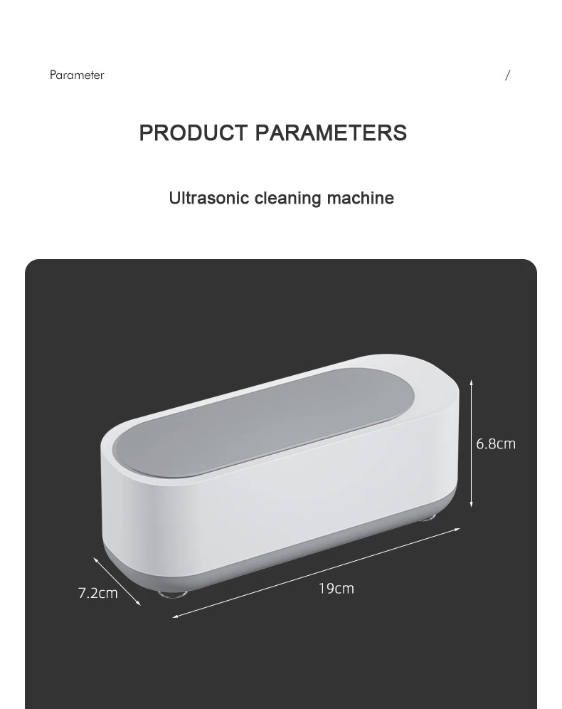 Home Use High Frequency Ultrasonic Cleaner Timer Jewelry Watch