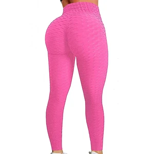 Womens High Waist Butt Lift Yoga Fitness Leggings-Sports Pants Scrunch Trousers- Athletic Leggings