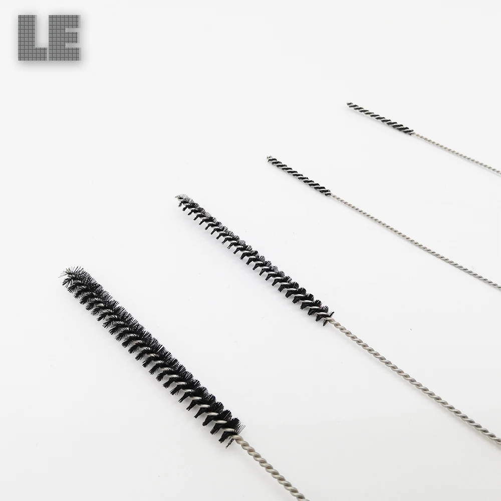 Силиконовые питьевой соломы для очистки кистей с нейлоновой оплеткой трубки/трубы щеточка чистки