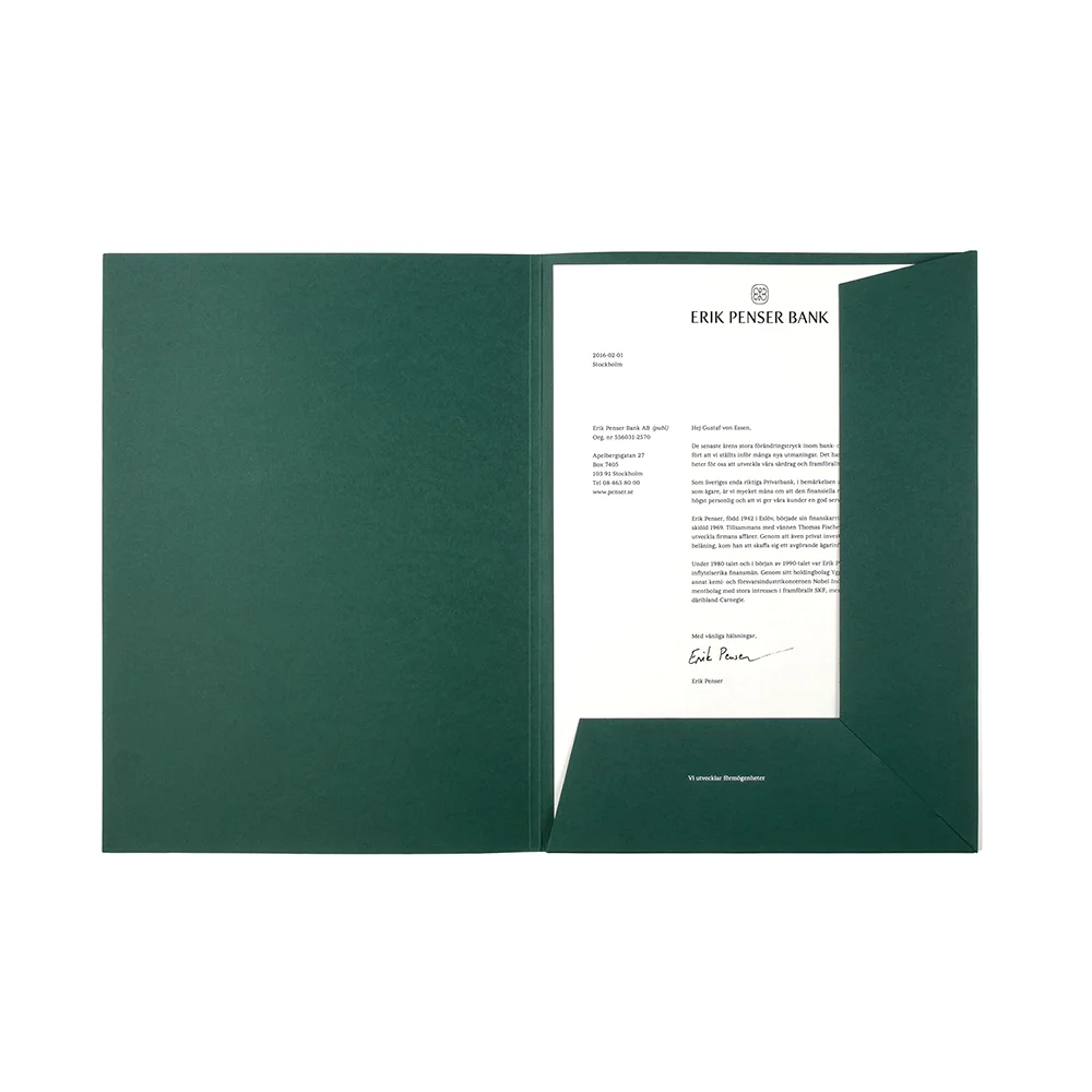 Customized Corporate Folders Multifunctional File Storage Art Paper Material Handmade Folder