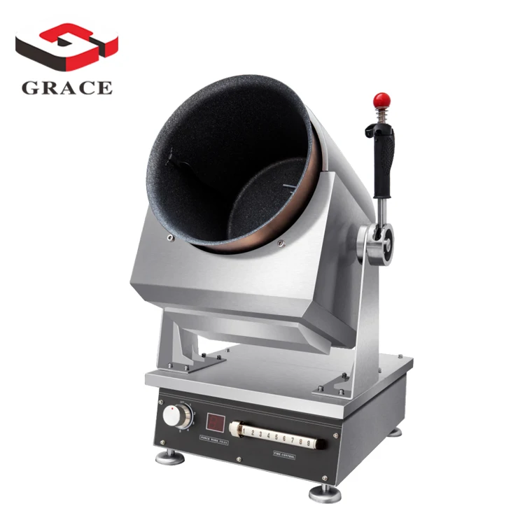 360 Degree Rotation Restaurant Automatic Stir Fry Robot Intelligent Kitchen Machine for Fried Rice for Commercial Use
