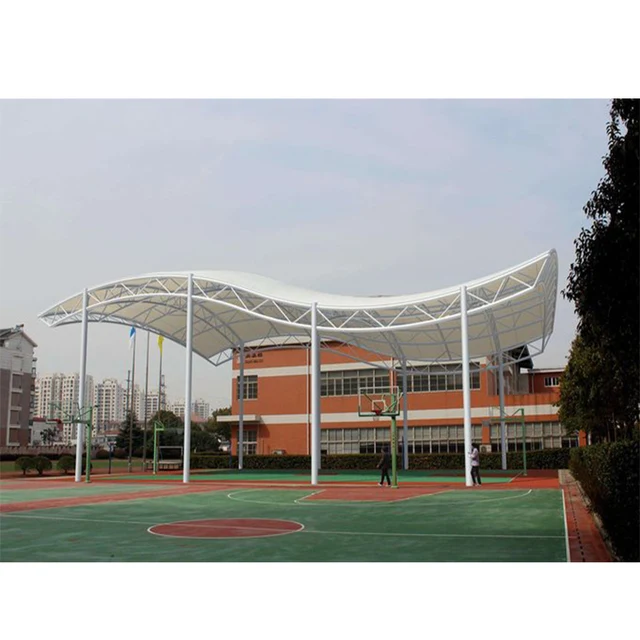 High Quality Waterproof PVDF Architecture Membrane Structure Basketball Badminton Tennis Canopy Court Tents