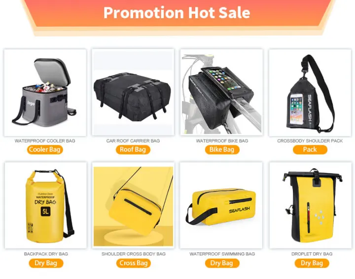High Quality 500D PVC Pouch Promotional Waterproof Hand Bag  Foldable  Waterproof Beach Bag