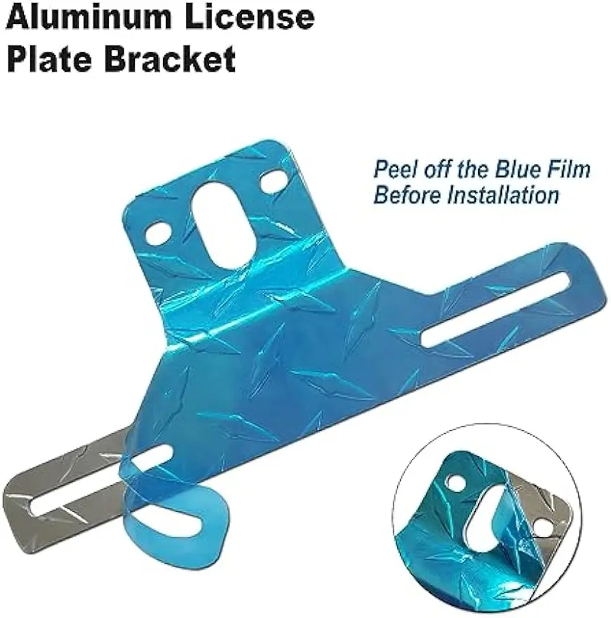 Trailer License Plate Bracket Frame Aluminum Heavyduty Bracket Holder