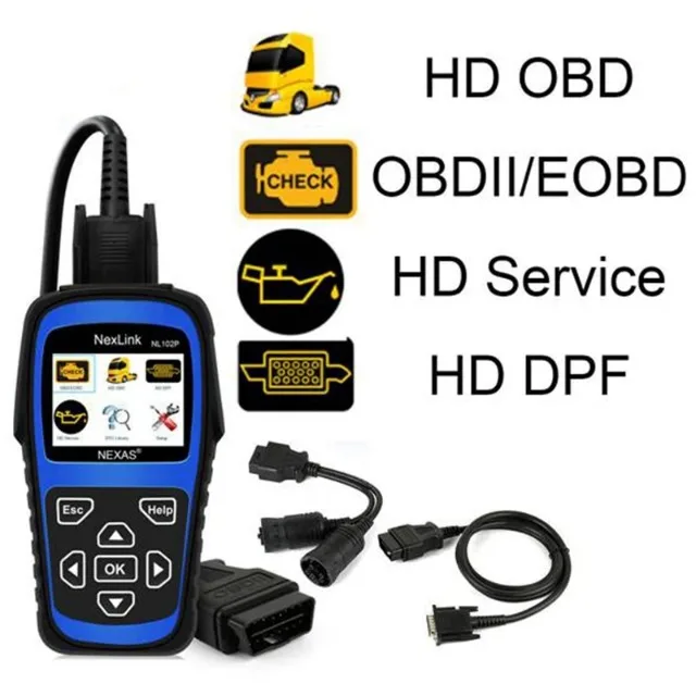 NEXAS NL102 Heavy Duty Diesel Truck Scanner Diagnostic Scan Tool Code Reader - Foto 3