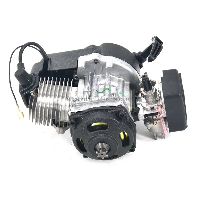 49cc 2-Stroke Engine with Pull Start for Mini Motor ATV, Quad, Dirt Pit ...