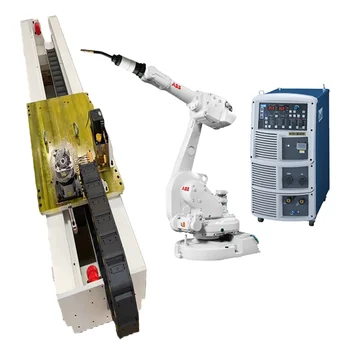 ABB robot arm 6 axis industrial robots ABB IRB1600 with OTC welder and TBI torch CNGBS linear tracker for welding solution