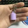 Gloss lip gloss keychain-purple