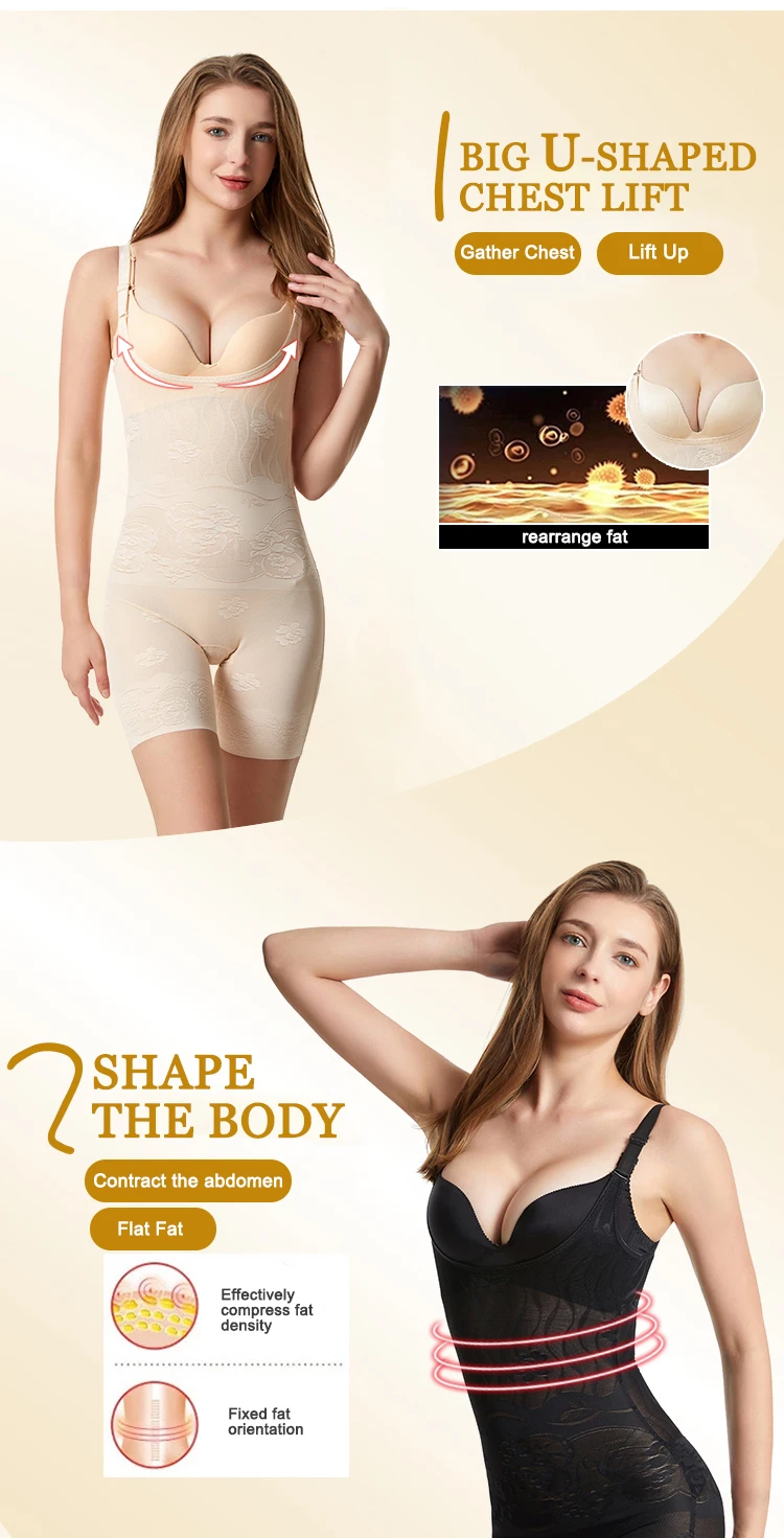 Wholesale Women Tummy Body Bodysuit Booty Seamless Shaper Full Body Waist Trainer Shapewear Bodysuit factory