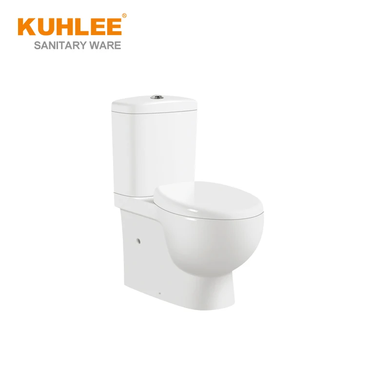 Sanitary Ware Manufacturer Building Restroom WC Ceramic Washdown Two-Piece Toilet