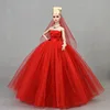 Red dress + red veil-clothes only-doll not included