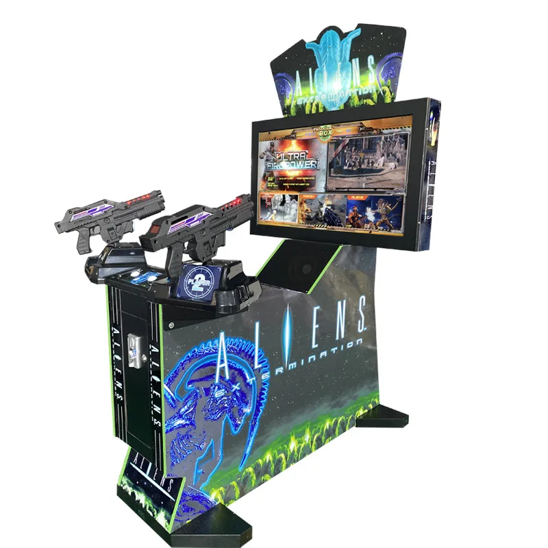 Ultra Firepower 42 LCD 3-in-1 Video Simulator Kids' Arcade Shooting Gun Game Machine LED Electronic Coin Coin Operated Games