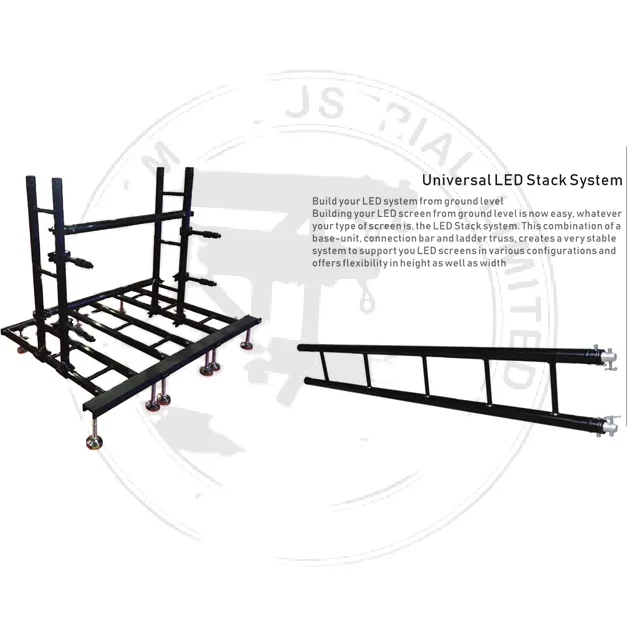 Universal Led Stack System Quick Ground Stack Install Led Screen Aluminium Truss Systems Led Screen Support Systems