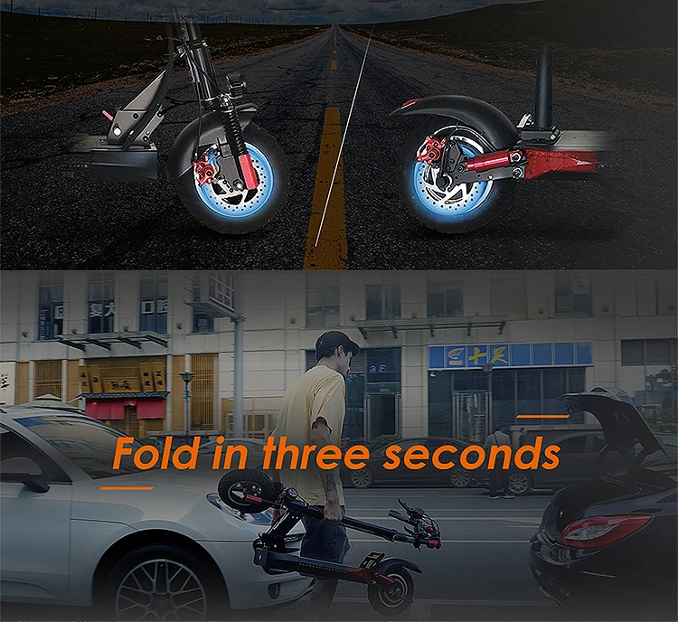 EU US warehouse 500W motor electric scooter foldable e scooter 10inch tires speed 45km / h adult electric scooter with seat