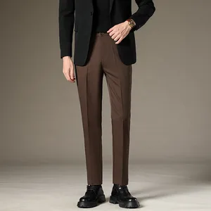 Autumn Thick Fashion Slim-fit Men's Trousers Versatile Business Casual Korean Version of the Nine-point Long Pants