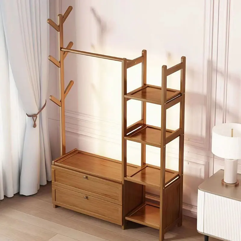 product durable modern bamboo living room shoe rack with 6 shelves foldable adjustable design home storage furniture 11 pair capacity-12