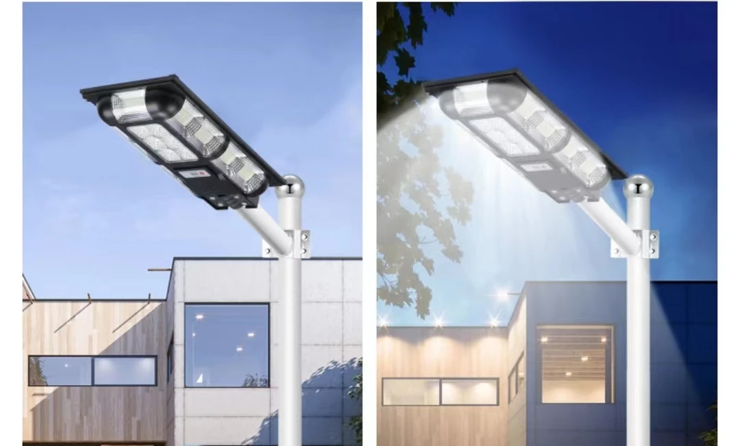 Mono Solar Panel Automated Solar LED Street Light For ABS Remote Control