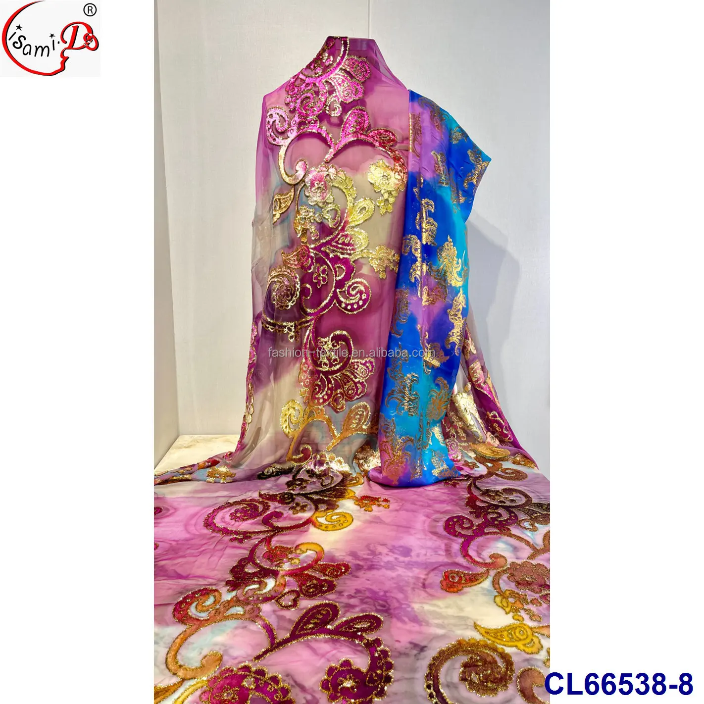 Somalia Fashion Real Silk Garbasar And Dirac,Fashion Hot Sale Fabric