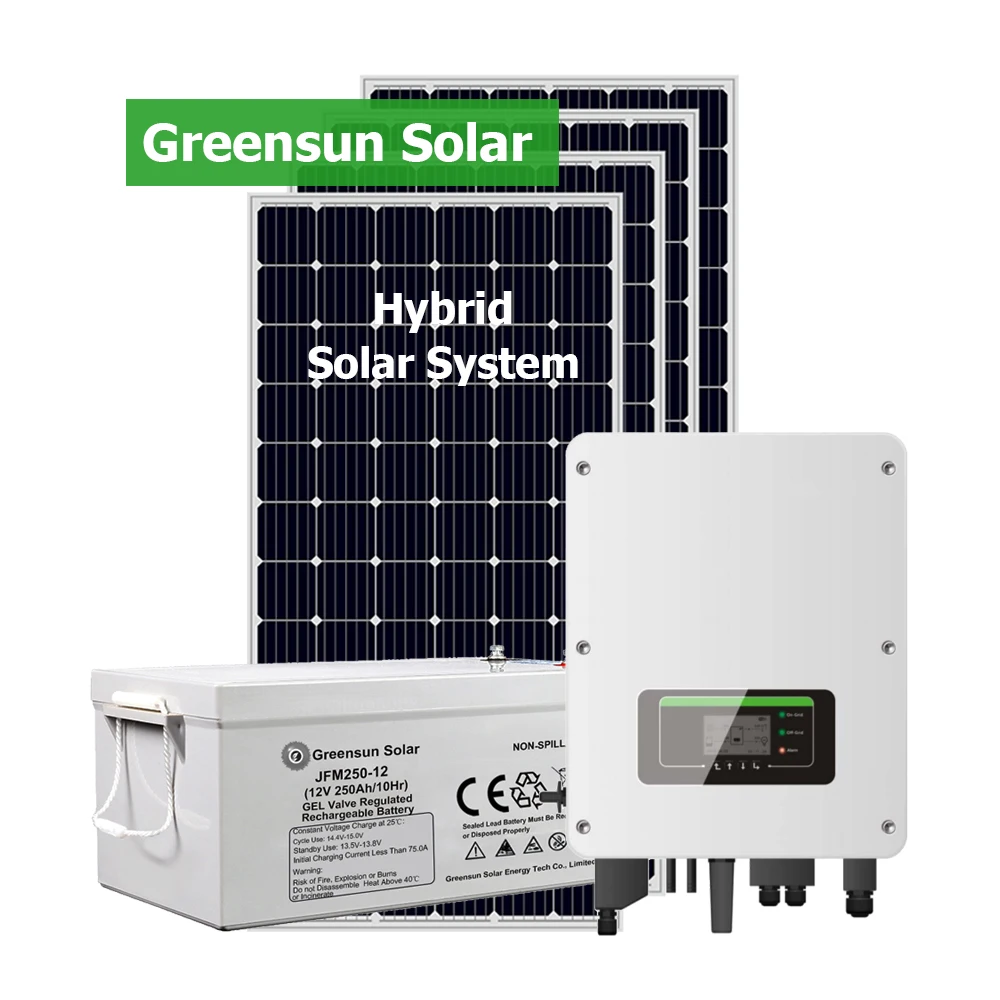 30KW Off Grid Hybrid Solar  Wind Power System 30000W Solar Generator Hybrid System