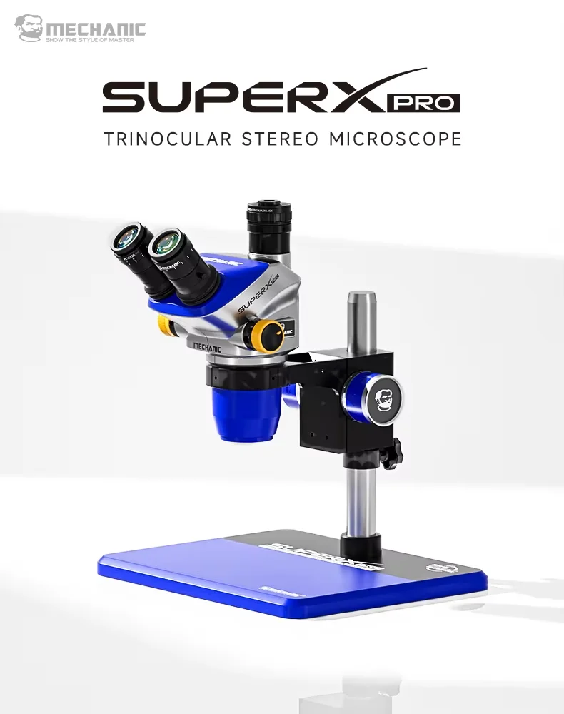 Mechanic SUPER X PRO 6.5-52X Stereo Microscope for PCB Soldering