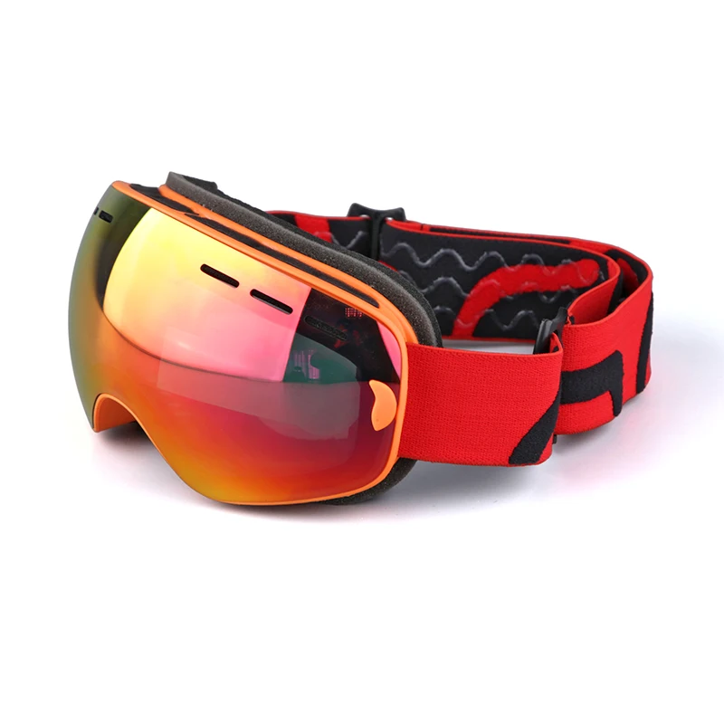 anti fog UV stop mirror coating 2 layers Lens elastic band strap winter sports ski racing snow goggles for kids