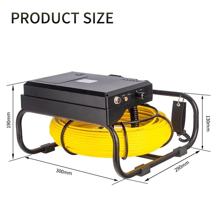 Pipe Inspection Camera 9Inch 1080P HD Screen 512Hz Sonde/Self-leveling16GB Video Audio Recording&IP68 Waterproof manufacture