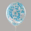 palloncino blu con coriandoli
