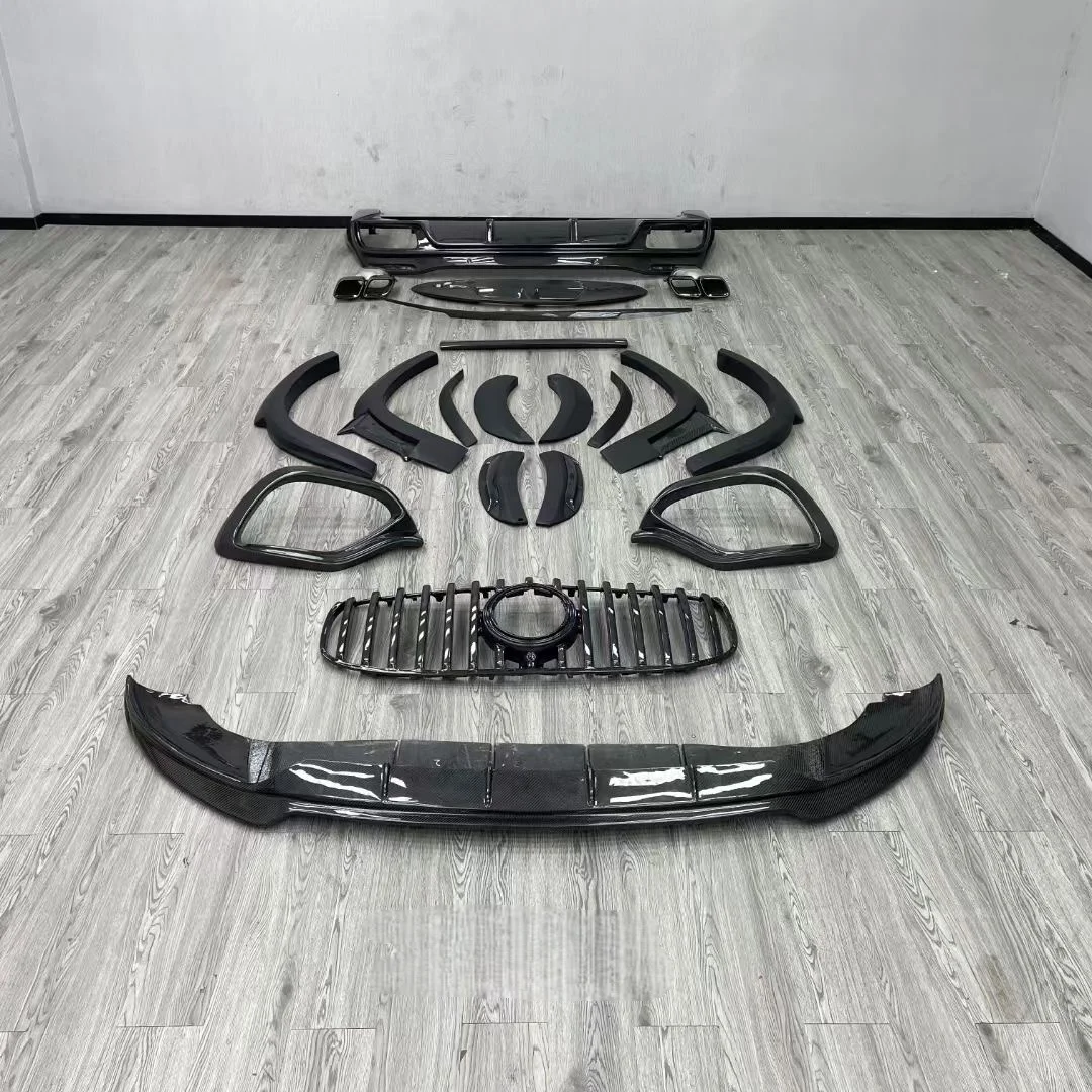 Lábio Frontal e Difusor Traseiro para Mercedes Benz GLE AMG foto 3