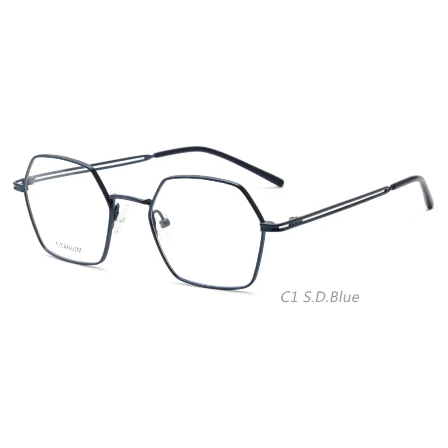 T155 Irregular Frame Retro Can Be Matched With Myopia Anti Blue Glasses Titanium Eyeglass Frame