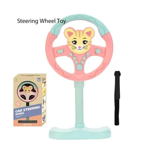 ITTL Children's Educational Musical Electric Steering Wheel Toy with Light & Sound for 0-24 Months & 2-4 Years Unisex Plastic