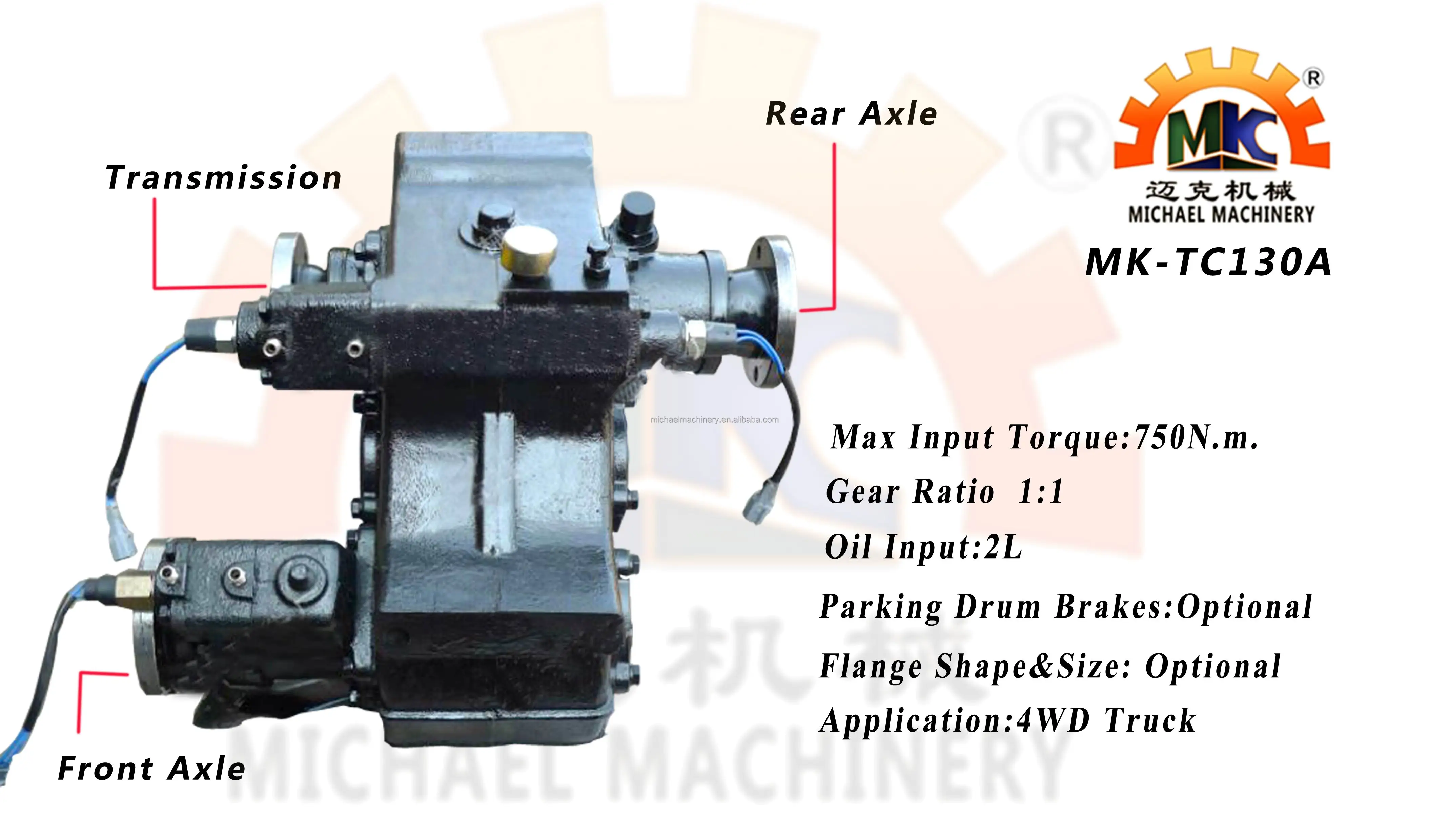 35ton Indonesia 4wd Truck Tractor 4x4 Transfer Case Gearbox/gear Box With 11 Ratio With Air