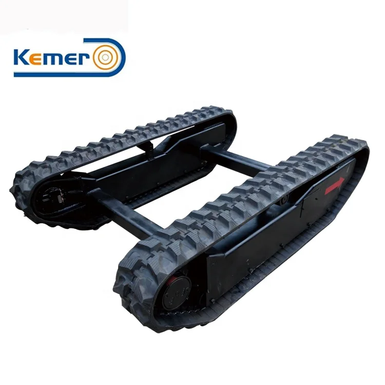 Drilling Machine Crawler Track Undercarriage Lawn Mover Rubber Track ChassisUndercarriage