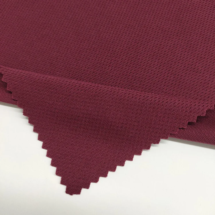 Лучшая цена, твердая Спортивная сетчатая ткань «Птицы глаз», 100% полиэстер, трикотажная ткань для активного отдыха