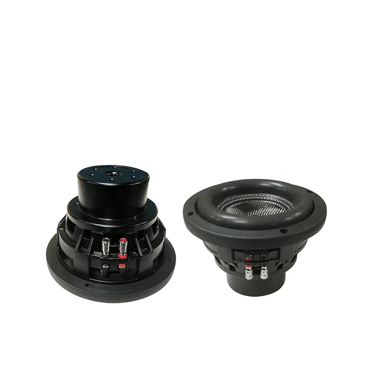 product 65 inch neodymium magnet car subwoofer 650 048 300w 600w rms power 12v dual coils carbon cone car audio speaker-2