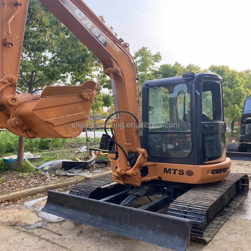 American Used Mini Excavator Case Cx55b 5ton Second Hand Farm Excavator
