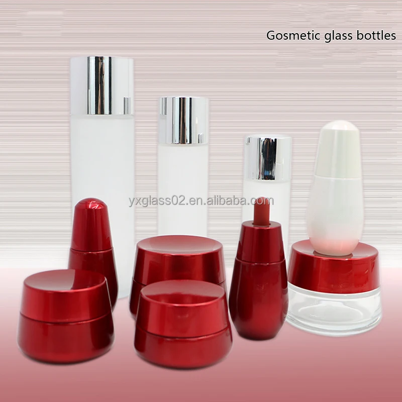 Cosmetic packaging bottle set special skin care packaging container toner lotion serum cream packaging container manufacture